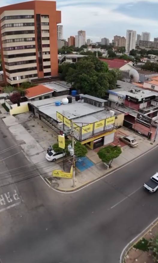 Vista aérea del local comercial en la Calle 72, Maracaibo, Zulia